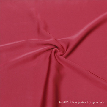 58 pouces Spandex Satin Polyester Tissu teint en mousseline de soie